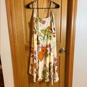 Cupshe Floral Spaghetti Strap Tie Dress